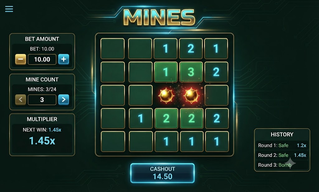 Mines Game at JILIGAMES ACE